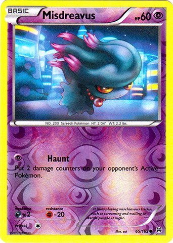 Amazon.com: Pokemon - Misdreavus (65/162) - XY Breakthrough