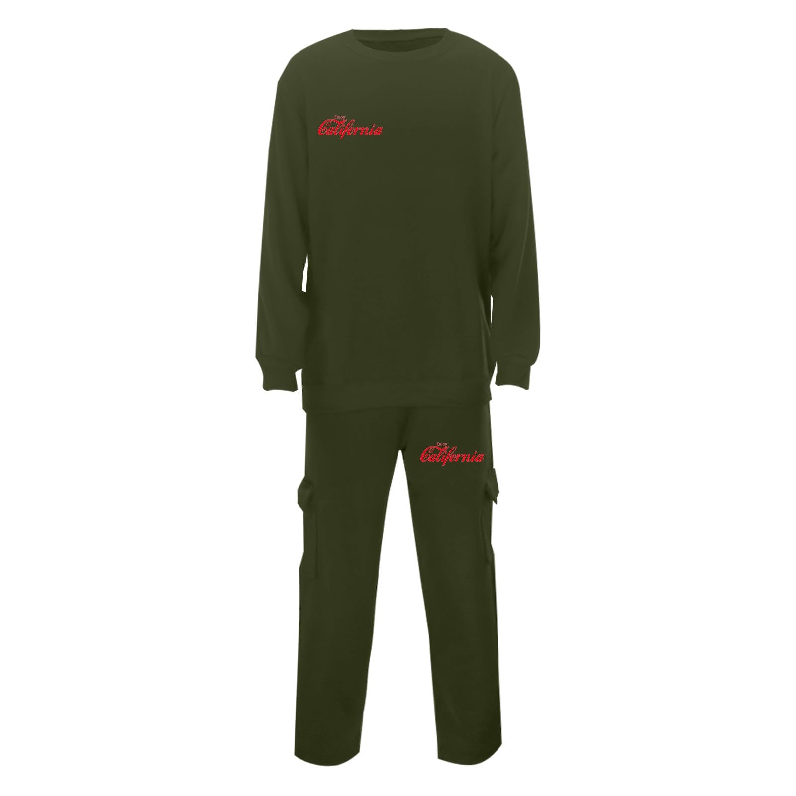 Herren-Freizeitanzüge mit Buchstabendruck, Rundhalsausschnitt, Sweatshirt-Set, bequemes Streetwear-Outfit für den Alltag