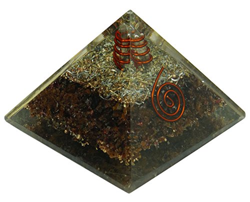 HARMONIZE Mahogany Obsidian Stone Pyramid Rekki Healing Crystal C...