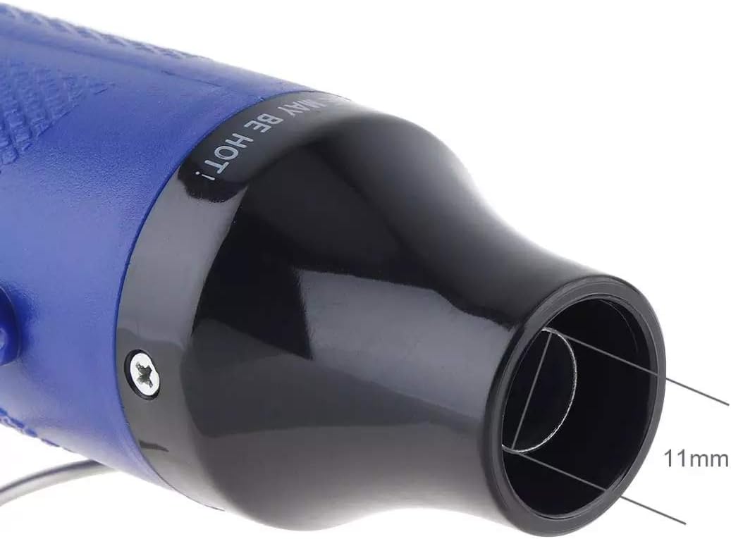 Bubble Buster Tool Mini Heat Gun - 300 Watt Heat Tool for Epoxy Resin, Tumbler Embossing for Removing Epoxy Cup Painting Resin Air Bubbles, Drying Crafts & Shrink Wrap Paint, Blue