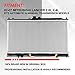 Auto Dynasty Radiator Compatible with 02-07 Mitsubishi Lancer 2.0L 2.4L AT MT, DPI 2448 Factory Style 1-Row Cooling Radiator, Aluminum Core