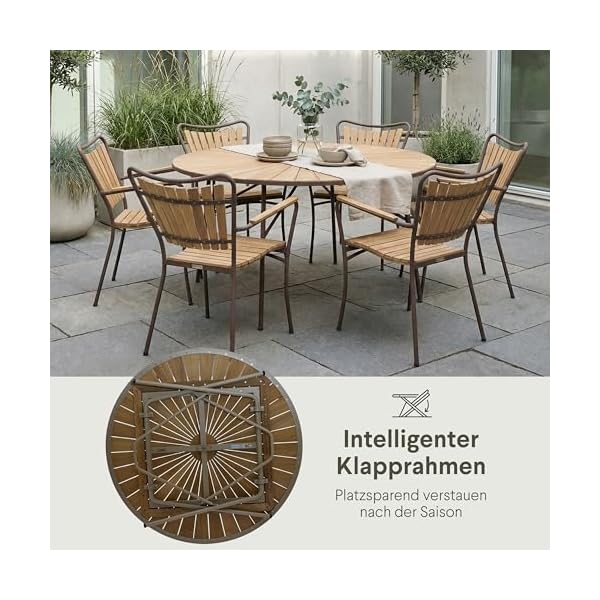 Mandalay Marguerit Gartenmöbel-Set Teak Mokka