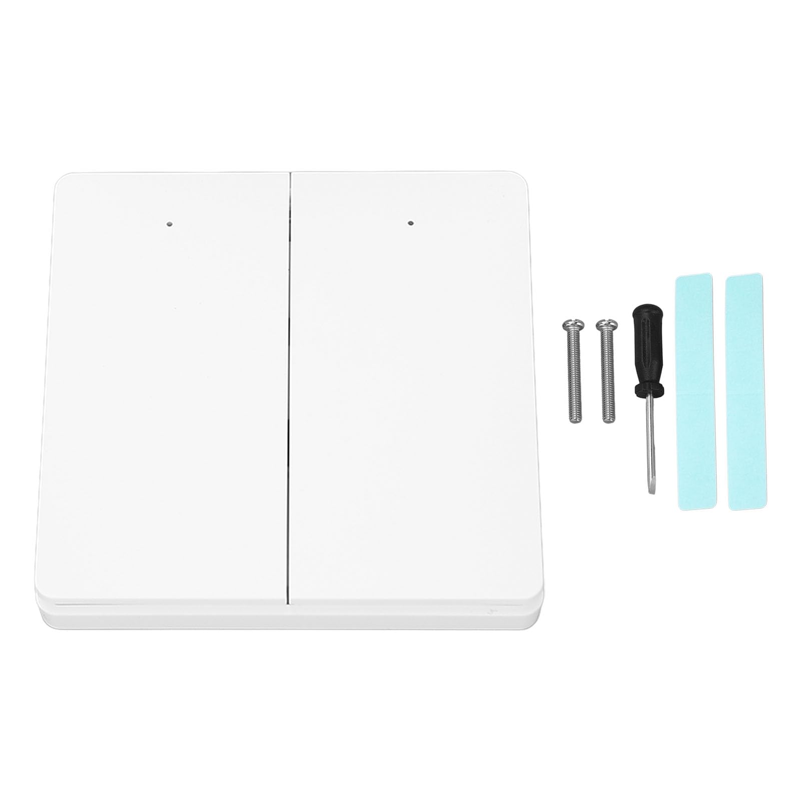 Interruptor de Luz WiFi 2 Gang Inalámbrico Sin Batería Control