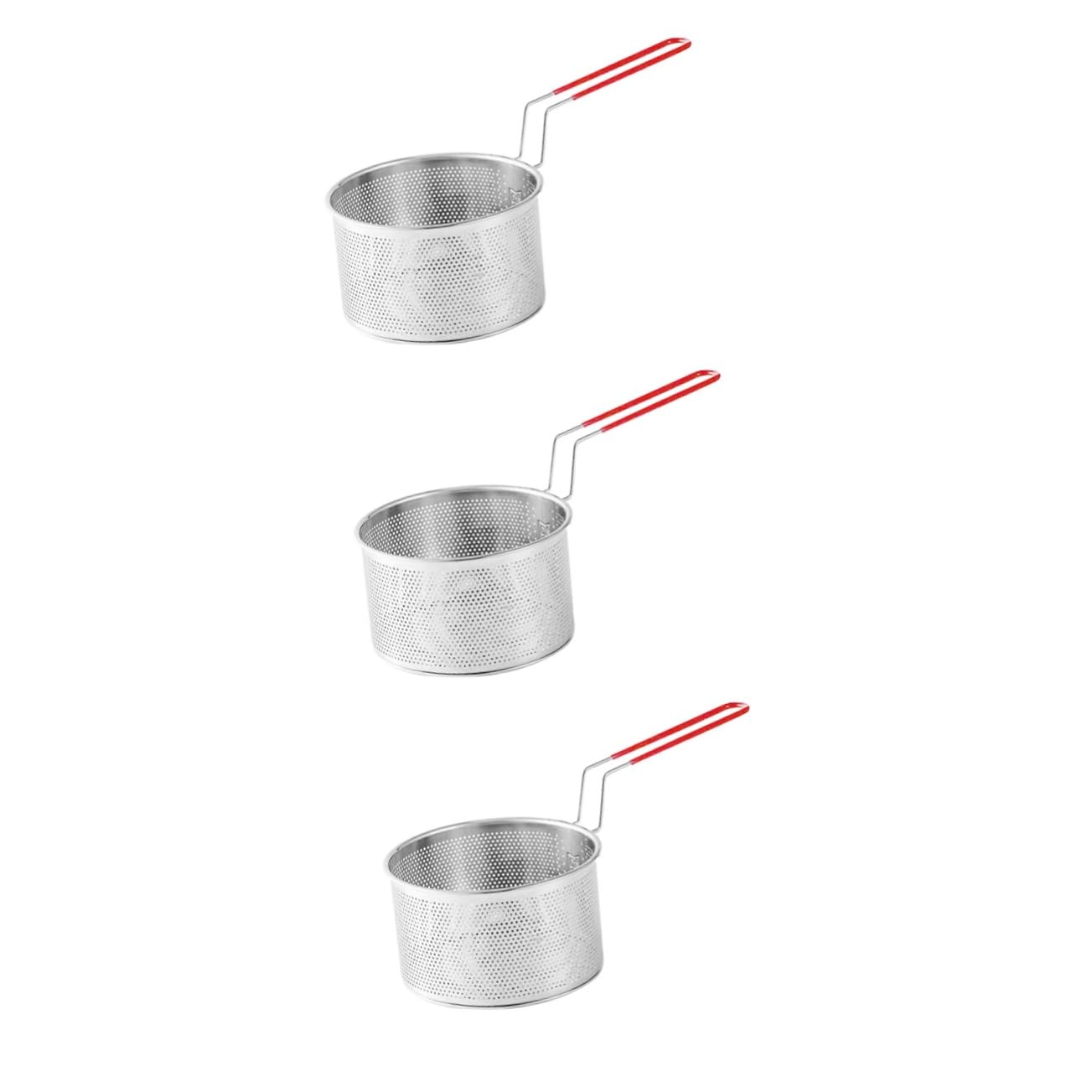 GALPADA 3pcs Grill Charcoal Basket Portable Camping Burner Basket for Hiking BBQ Equipment