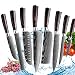 Produktbild Nimluxe Küchenmesser Set, 8 Teilige Scharfe Küchenmesser Set, Pakkaholzgriff rostfrei Messerset, Rostschutz/Rutschfester Kochmesser