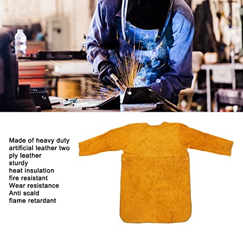 Jaqueta de Solda, Avental de Solda Retardador de Chamas, Material Sintético Forte e Durável, Fácil d