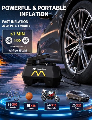 Long Cord 12V Tire Inflator