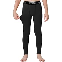QBK Toddler Compression Pants-2T to 16Y Boys Base Layer Leggings