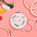 Pllieay 12 Pieces 4 Inch Embroidery Hoops Bamboo Circle Cross Stitch Hoop Ring for Embroidery, Art Craft Handy Sewing and Home Decoration