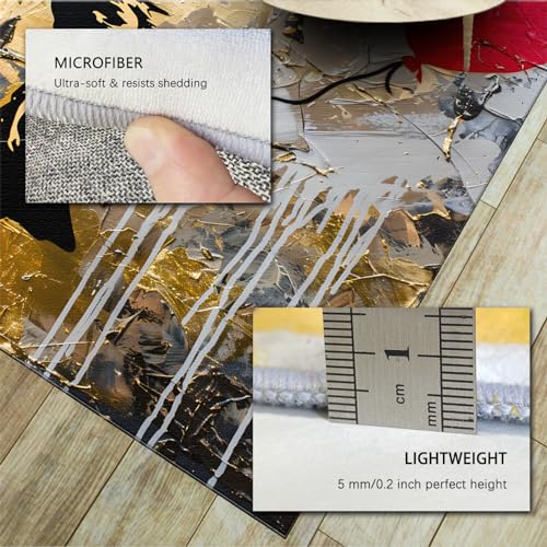 Tapis style Banksy vintage soft de haute qualité pour décoration moderne - 6