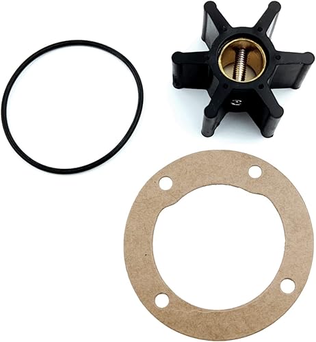 Impulsor de bomba de agua intraborda 22405-0001-P para piezas de motor marino Jabsco Kit de reparación Reemplazo Johnson 09-808B-1 Neopreno