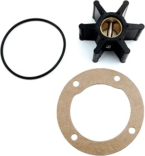 WINGOGO Inboard Water Pump Impeller 22405-0001-P for Jabsco Marine Engine Parts Repair Kit Replacement Johnson 09-808B-1 Neoprene