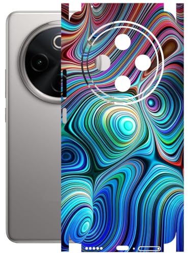 Image of AtOdds - Full Body Back Screen Guard Protector Film - Lamination Wrap Skin Sticker Compatible with VIVO T4 (5G) | Scratchproof Matte Finish (Water Paint)