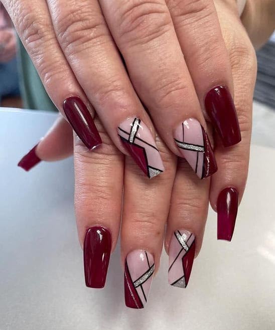 Image of ZOONA 24PCS Everlasting French Nails Artificial Nails Art Set| Lightweight & Long Lasting| Easy To Use| Quick Fix For Festivals & Special Occasions (W676)