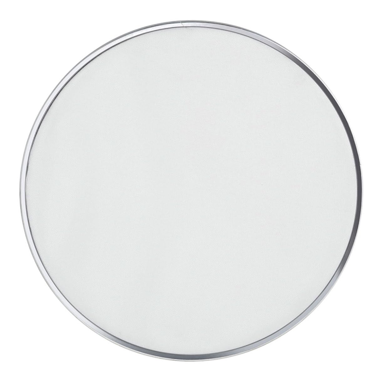 LIFKOME Drum Kit Practice Drum Shield Drum Mute Pads Drumheads Dampener Drum Mute Head for Sound Simple Drum Practice Acoustic Drum Mutes Drum Practice Pad Silent Snare Drum White Metal