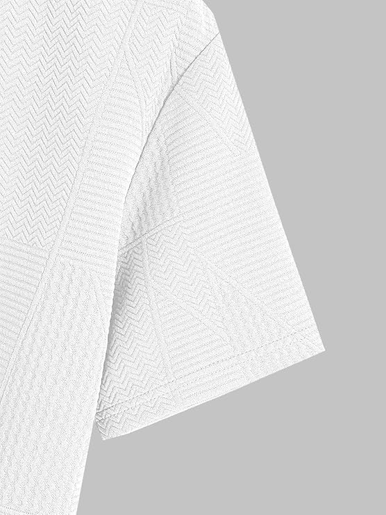 Image of GRECIILOOKS T Shirt for Men Poly Cotton | Textured Oversized Fit Man t-Shirt | Round Neck Half Sleeve Men t-Shirt's (Available in Plus Size)