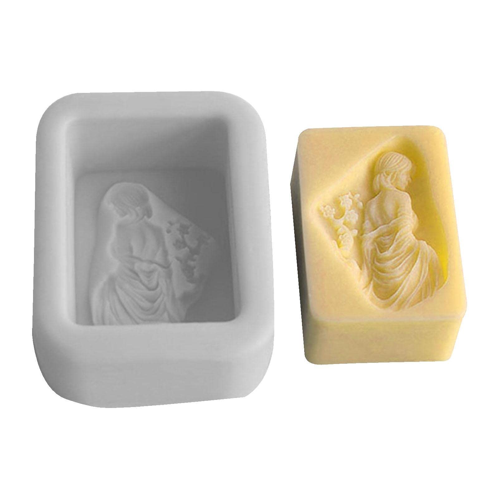 Stampo in silicone per candele di sapone per ragazza di , per fondente, cioccolato, caramelle, torte, torte, strumenti per pasticceria