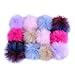 JINSEY 12pcs Faux Fox Fur Fluffy Pompom Ball For Hat Shoes Scarves Bag Charms