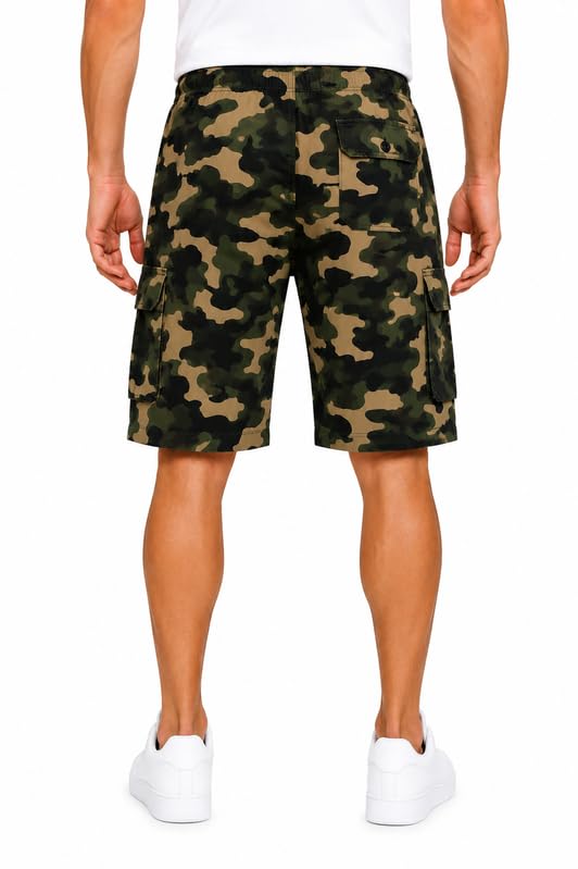 Image of Romano nx Men's 100% Cotton Cargo Shorts with 5 Pocket Style, 3 Years Warranty