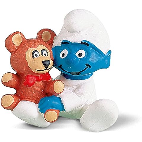 Schleich Baby Smurf Figure with Bear Cover