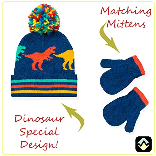 PEAK 2 PEAK Toddler Winter Hat & Mitten Set for Boys & Girls – Multiple Styles – Ages 2–4 Years4