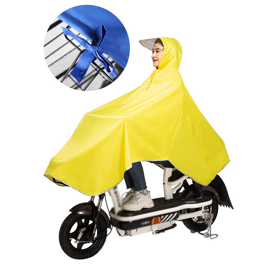 Płaszcz przeciwdeszczowy, płaszcz przeciwdeszczowy na rower elektryczny, płaszcz przeciwdeszczowy na rower 4XL Poncho motocyklowe Wodoodporny rower Skuter przeciwdeszczowy Płaszcz z kapturem dla doro