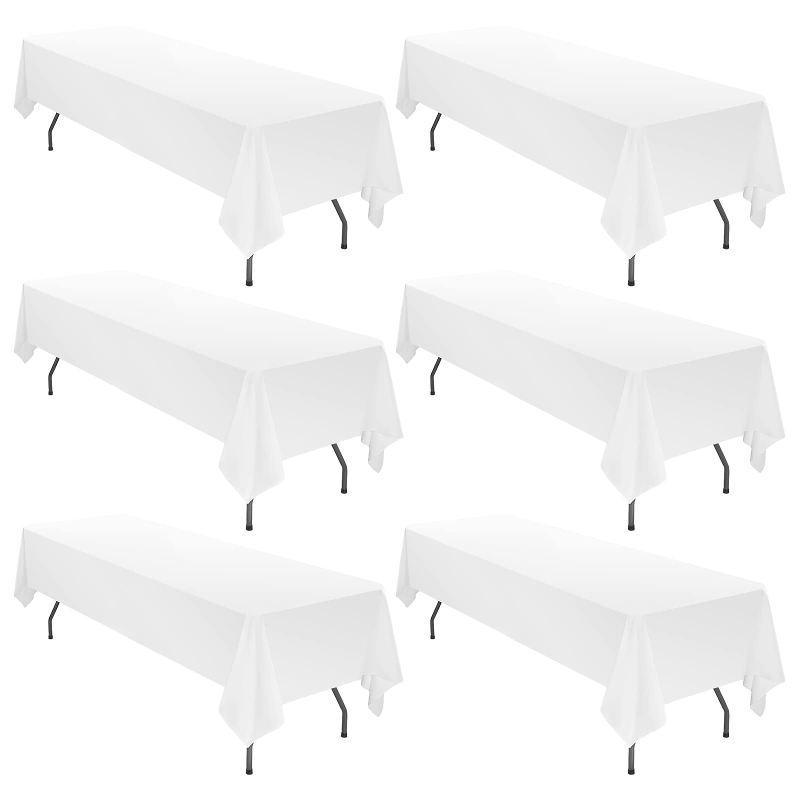 fani 6-Pack White 60 x 126 Tablecloth