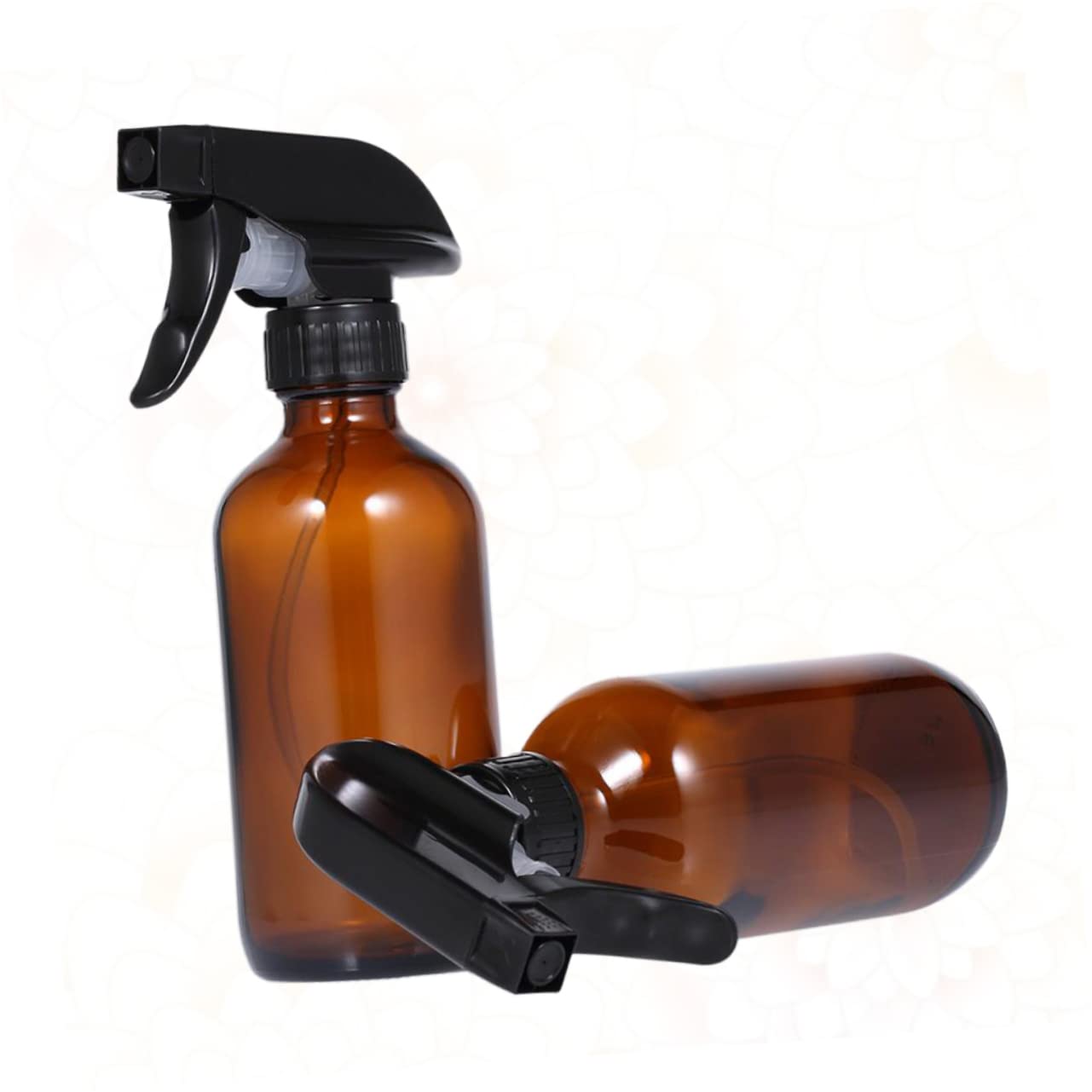 2 Stück Sprühflasche Braun 500ml aus Glas und Kunststoff