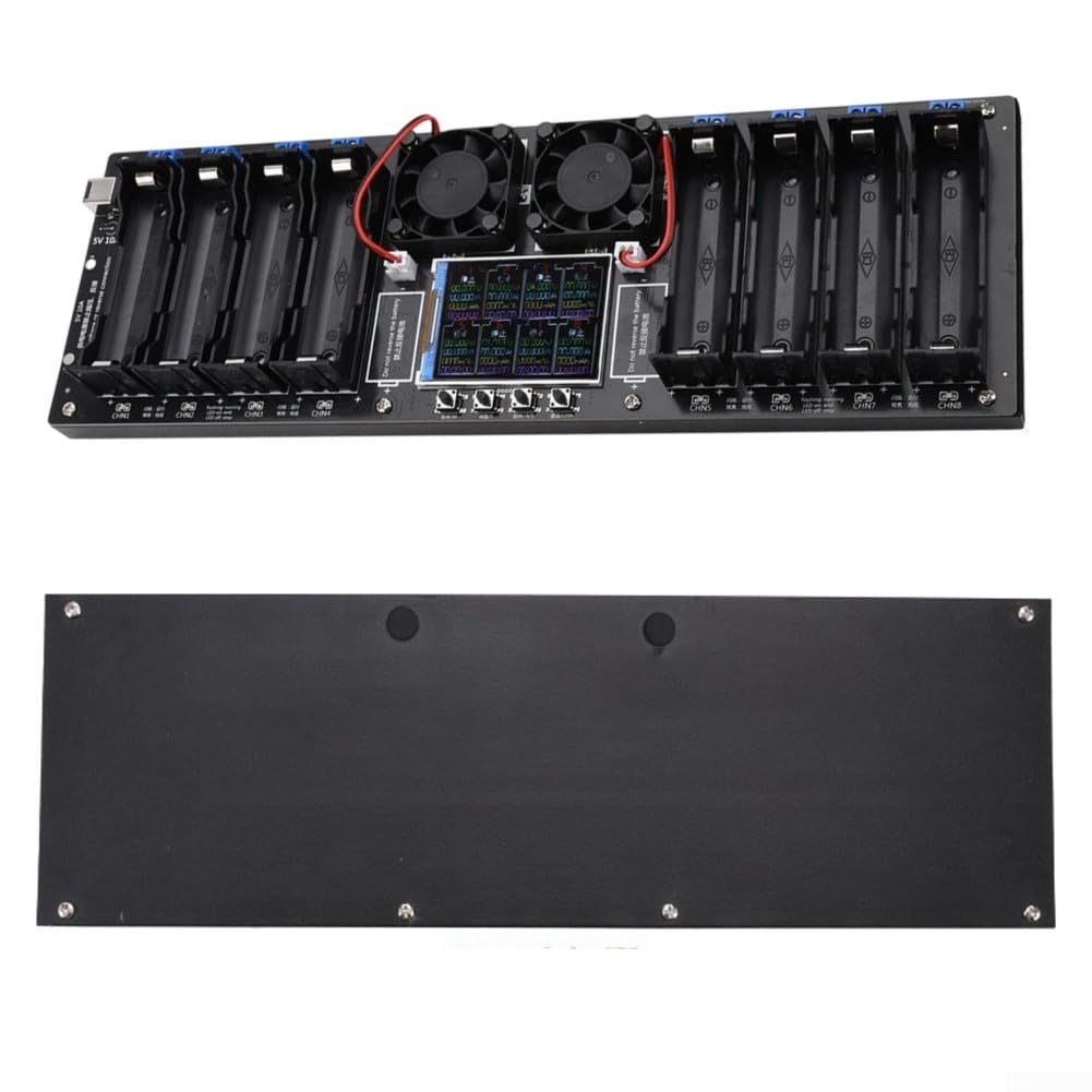 Testeur de résistance interne de capacité de batterie avec 8 canaux indépendants de sortie de 10 A et 2 écrans couleur de 10,2 cm pour analyse de batterie professionnelle