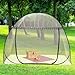 Mengersi Mosquito Net Tent for Bed,Pop-Up Bed Canopy with Net Bottom,Mosquito Netting Bed Tent for Kids Girls Boys,Bed,Suit for Indoor Outdoor (Twin, Gray),CAN3023114