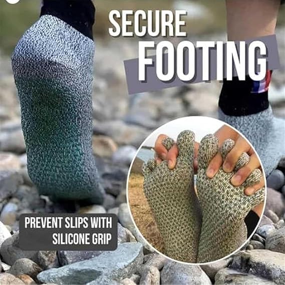 Konjoun Barefoot Socks Men Grounding, Hypersocks Super Socks,Separate Your Toes And Connect With Nature2
