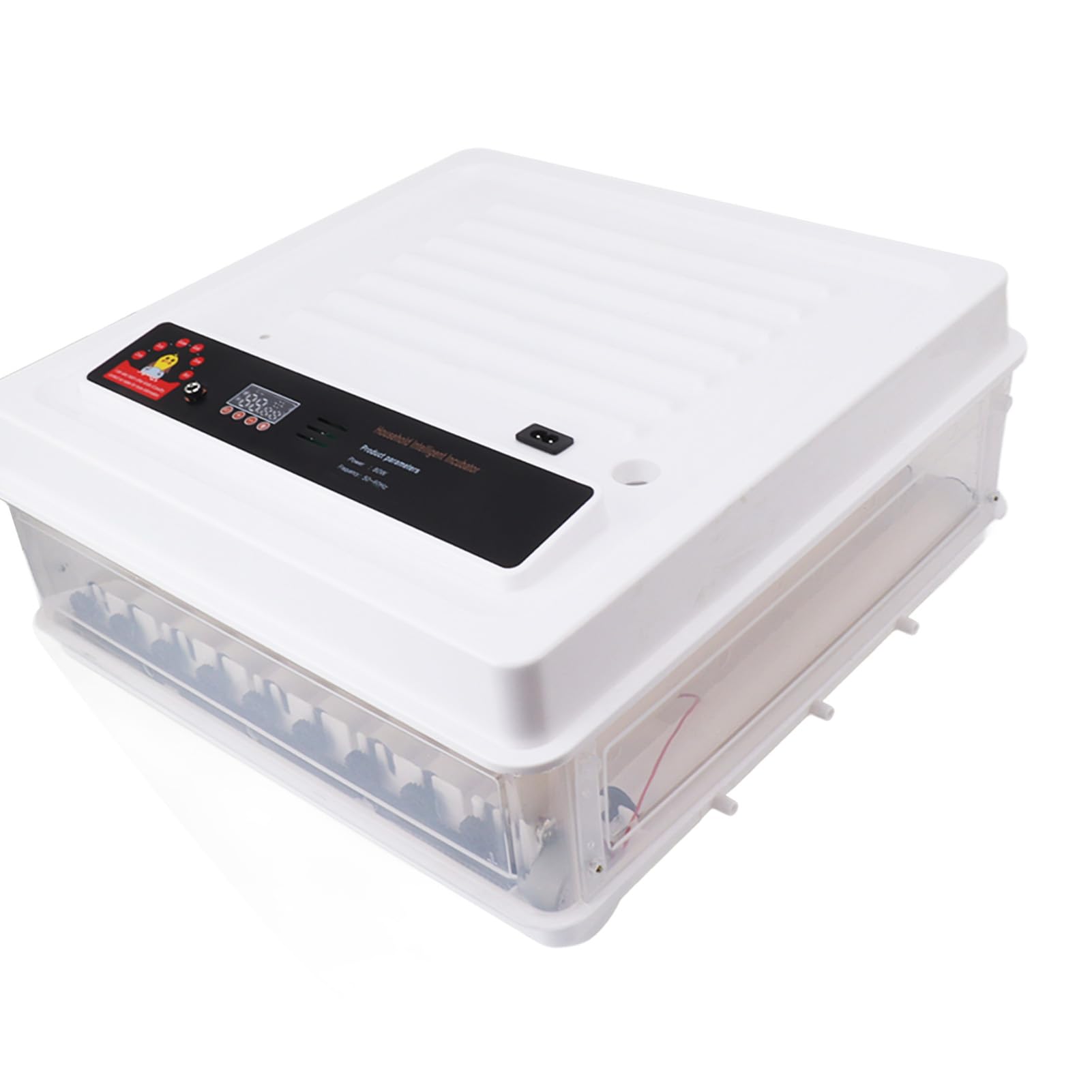 Generic Incubadora Automática de Pollo Inteligente con de Huevo para Incubar Huevos de Ganso de Ganso de Pollo Ideal para Usar Material Plástico para Usar en el Hogar (EU Enchufe 220V 64 Huevos)