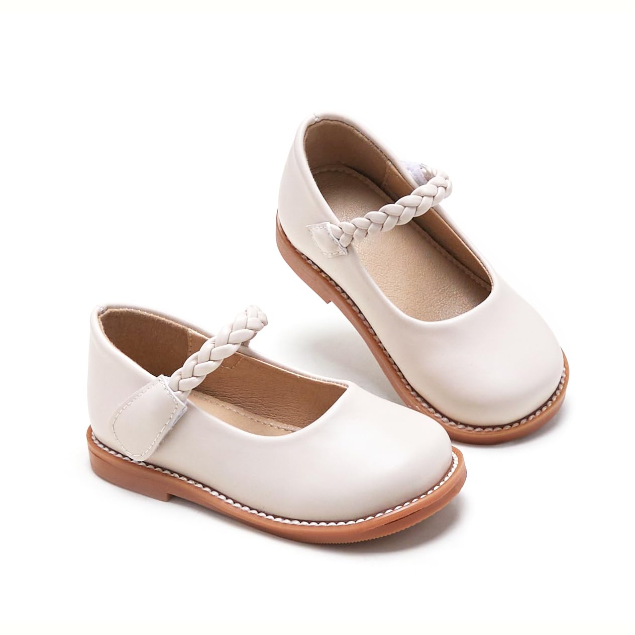 ESTINE Toddler Girls Mary Jane Oxford Dress Shoes Wedding &amp; School Uniform