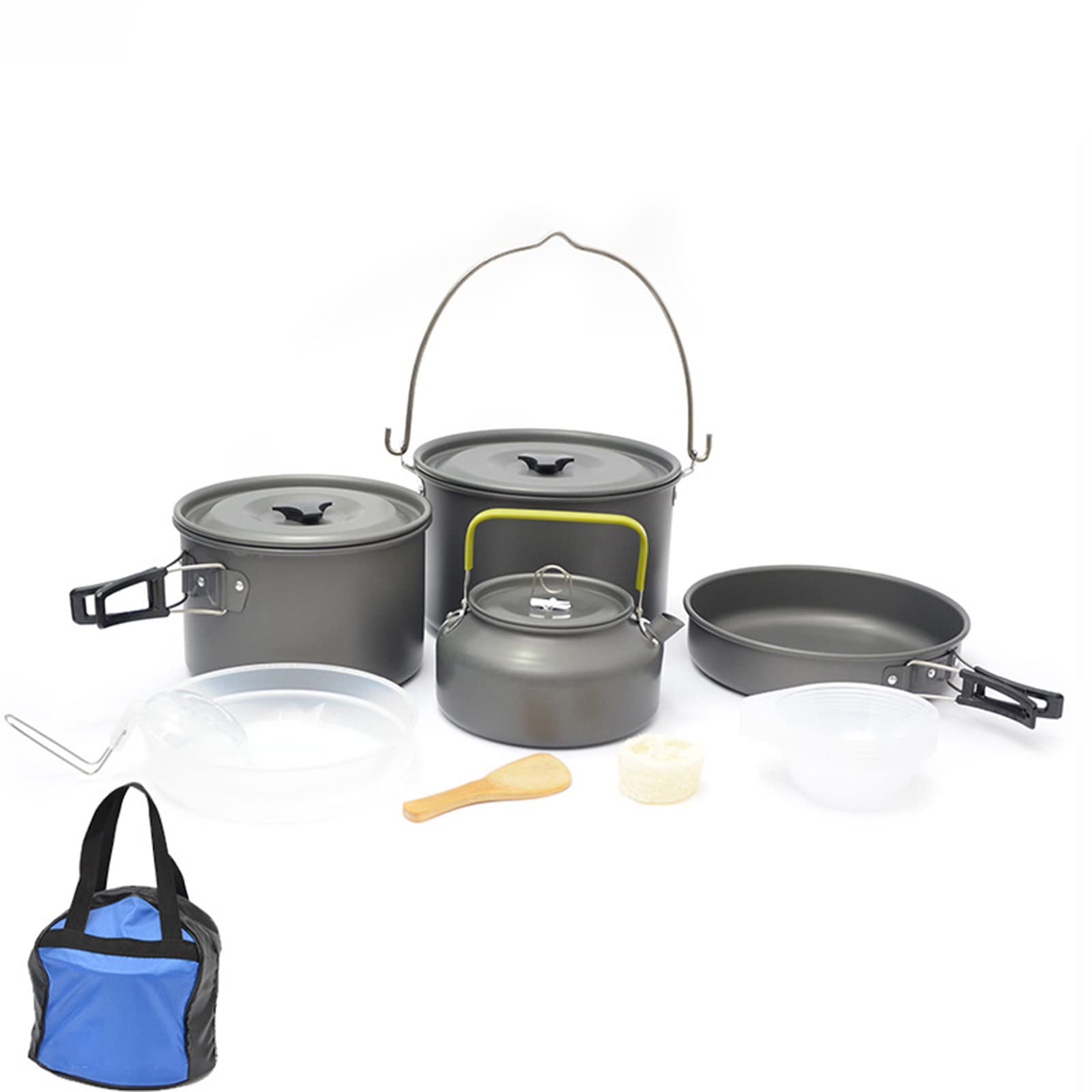 Amazon | キャンプクッカー クッカーセット 調理器具 アルミ 5~6人用
