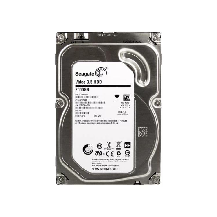 2TB Internal Hard Disk Drive for Desktop and CCTV Systems, 3.5 inch
