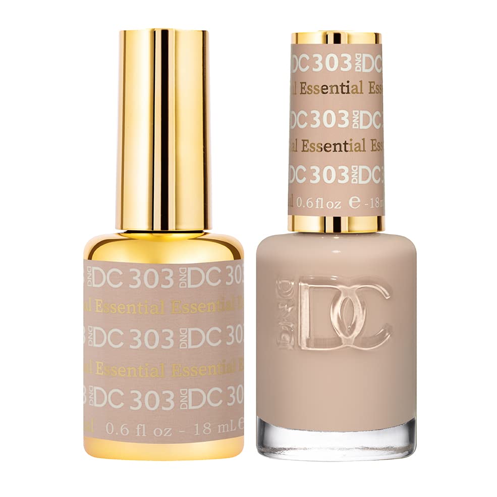 DNDDC DND DC Duo 303 Essential - Gel & Matching Lacquer Polish 0.6 Ounce DNDDC303E 0