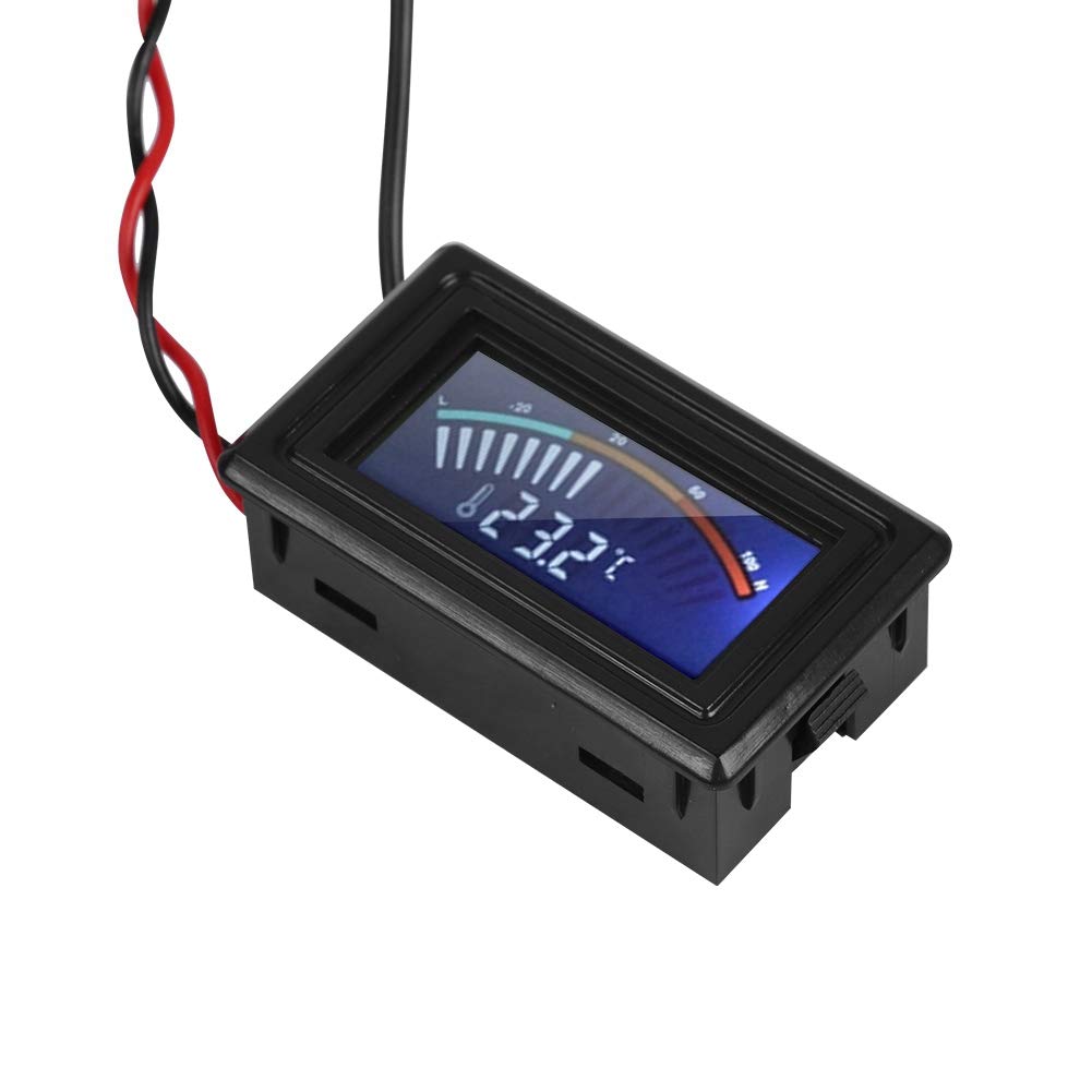 Ejoyous Medidor de Temperatura de Refrigeración por Agua para PC, Construcción de Latón PVC ABS, Lecturas Precisas de 50 F a 230 F para Todos los Sistemas de Refrigeración por Agua con Rosca G1/4