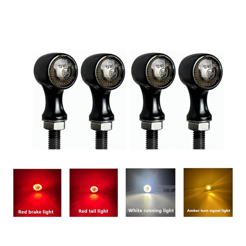 Freno Luce Stop Lampada Indicatore di Direzione A LED per Moto A Doppio Lato Indicatore Luminoso Lampeggiante Dinamico Indicatore A LED Indicatore di Direzione Posteriore