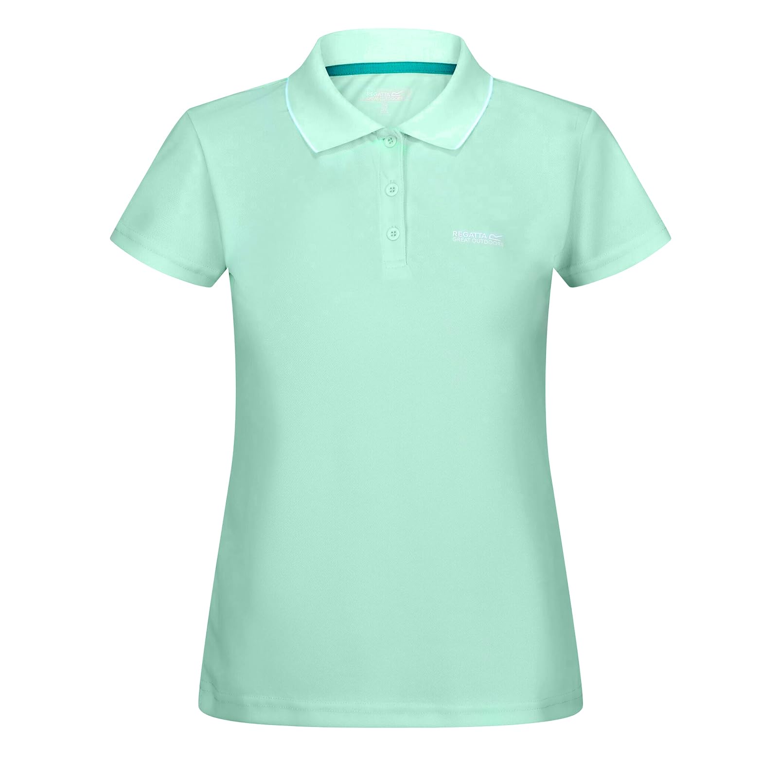 Regatta Women's Bleached Aqua Maverick V Quick Drying Wicking Polo Shirt