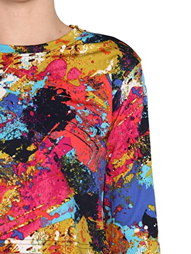 Image of CHKOKKO Women's Polyester Regular Fit Round Neck Full Sleeves Gym Crop Top