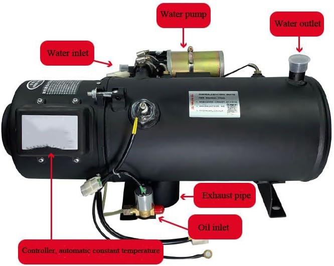 10KW 12V/24V Hydronic Car Heater - Powerful Coolant Heater for RVs, Motorhomes & Vehicles - Efficient Cold Weather Heating Solution for Winter Driving