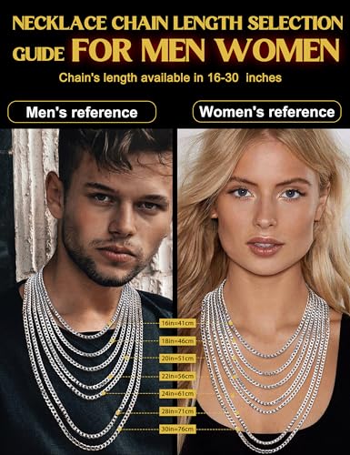 925 Sterling Silver Cross Necklace for Men - Layered Cross Pendant Necklaces Waterproof Stainless Steel Cuban Link Rope Chain Silver Necklace Stack Jewelry with Gift Box 16-30 Inches4