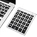 Lekvey Bluetooth Number Pad, Portable Wireless Bluetooth 28-Key Numeric Keypad Keyboard Extensions for Financial Accounting Data Entry for Laptop, Surface Pro, Tablets, Windows and More - Silver