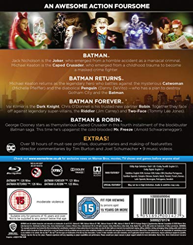 Batman: The Motion Picture Anthology (1989-1997) [Reino Unido] [Blu-ray] [Reino Unido]