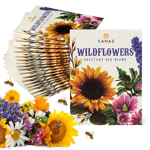 Camas- Pollinator Wildflower Seed Packets - (20) Party Favors to Attract Bees, Butter...