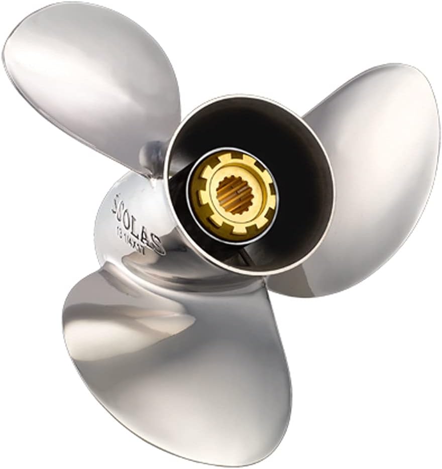 SOLAS3431-130-19 Saturn 3 Stainless Steel 3-Blade Propeller - RH, 13" Diameter x 19" Pitch