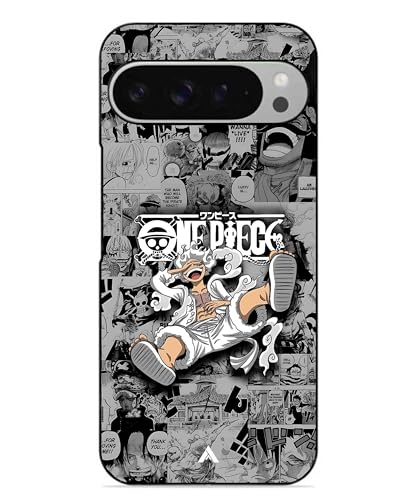 Image of Premium Anime 2 Case for Pixel 9 Pro (Glossy Finish) Soft-Touch Metal TPU Back Cover, Shockproof, Designer, Aesthetic Mobile Phone Case