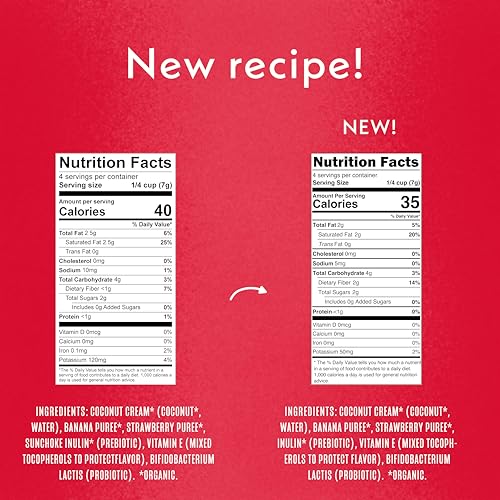 once upon a farm organic coconut melts with probiotics strawberry banana dairy free non gmo kosher 1 ounces pack of 8