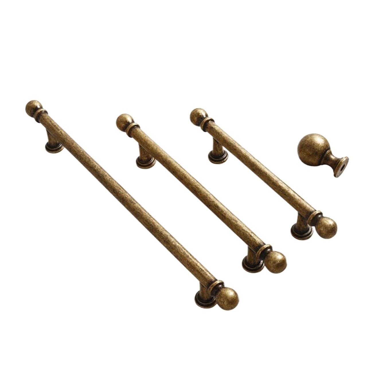 IRFHDCX Cupboard Handles Handles for Furniture Bright Golden Cabinet Knobs and Multiple Color Options for Wardrobe and Drawer(Bronze-192mm)
