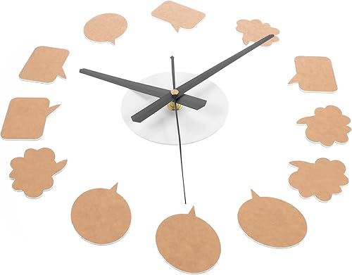 DECHOUS Reloj de pared autoadhesivo, extra grande, estilo vintage, sin marco, espejo de pared 3D, para cocina, para hacer tu reloj de pared,